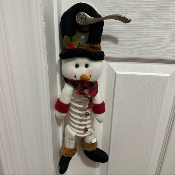 LIMITED TIME $5 ITEM!! Charming Snowman Slinky Plush with Red and Black Accents - Picture 2 of 3